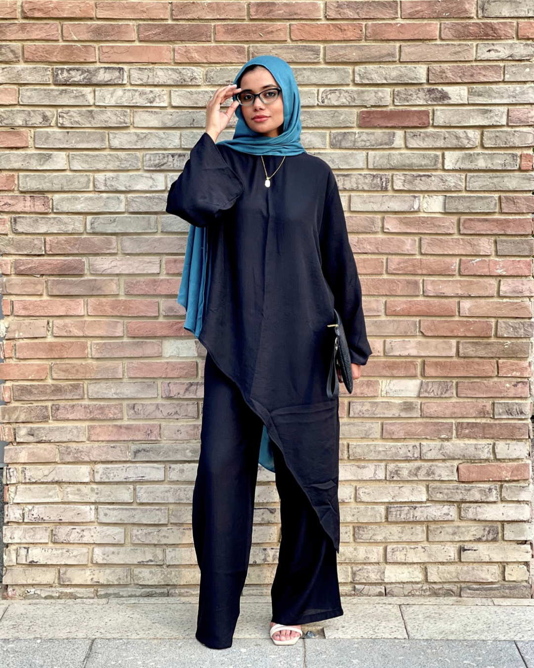 Afnan Linen Set -Black