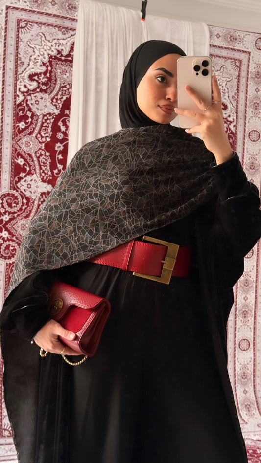 كفتان مِخمل - Black