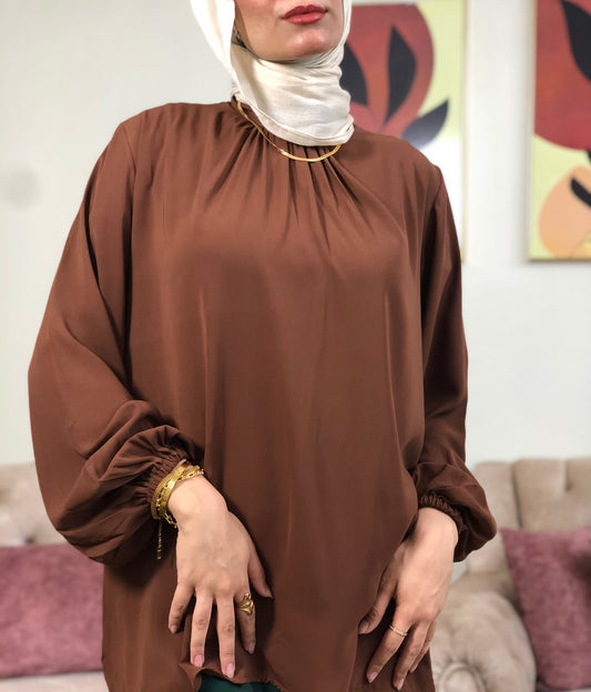 Amalia Blouse - Brown