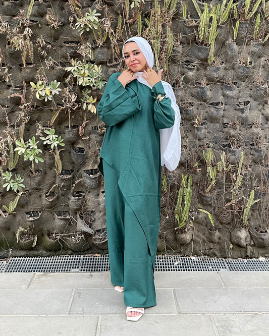 Afnan Linen Set -Teal