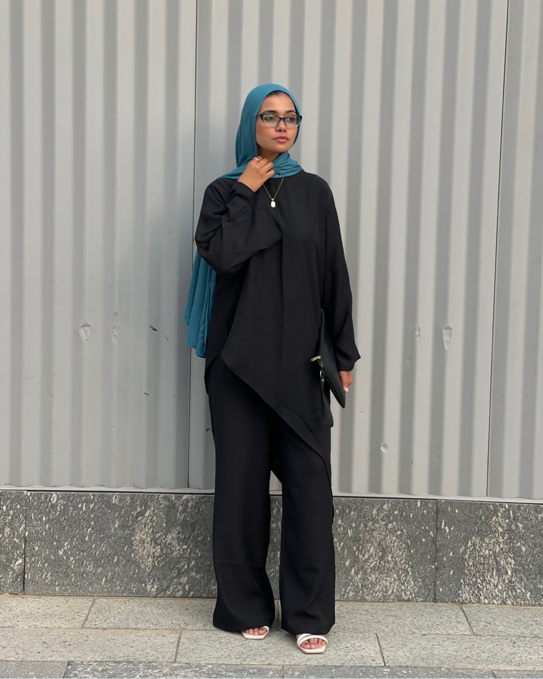 Afnan Linen Set -Black