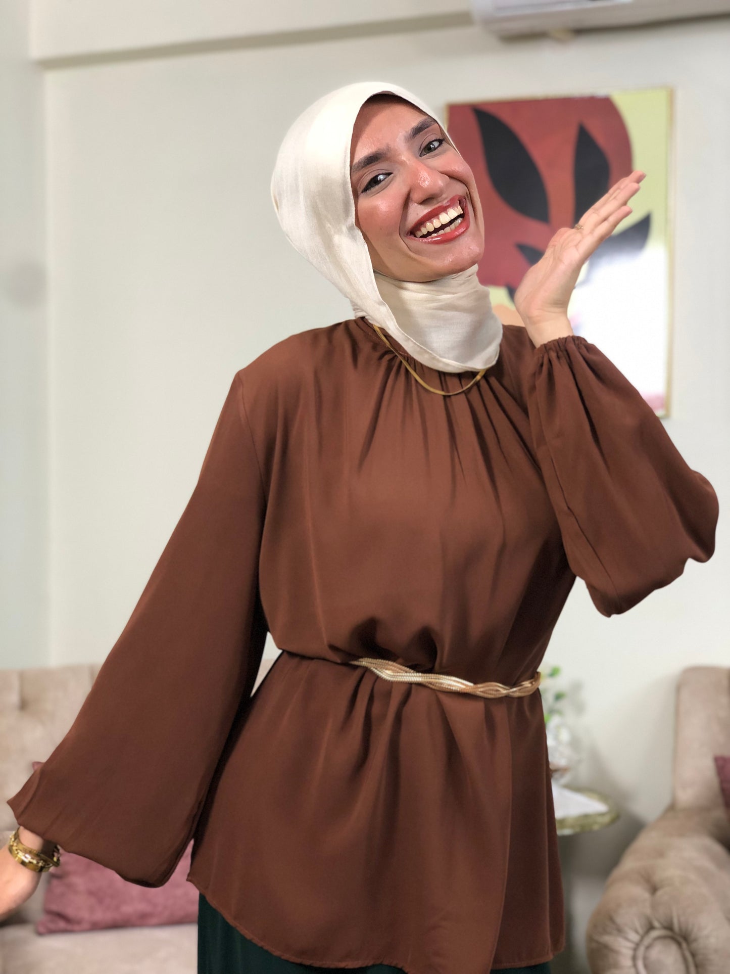 Amalia Blouse - Brown