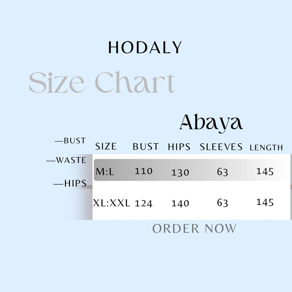 Hoda Abaya - Black - W