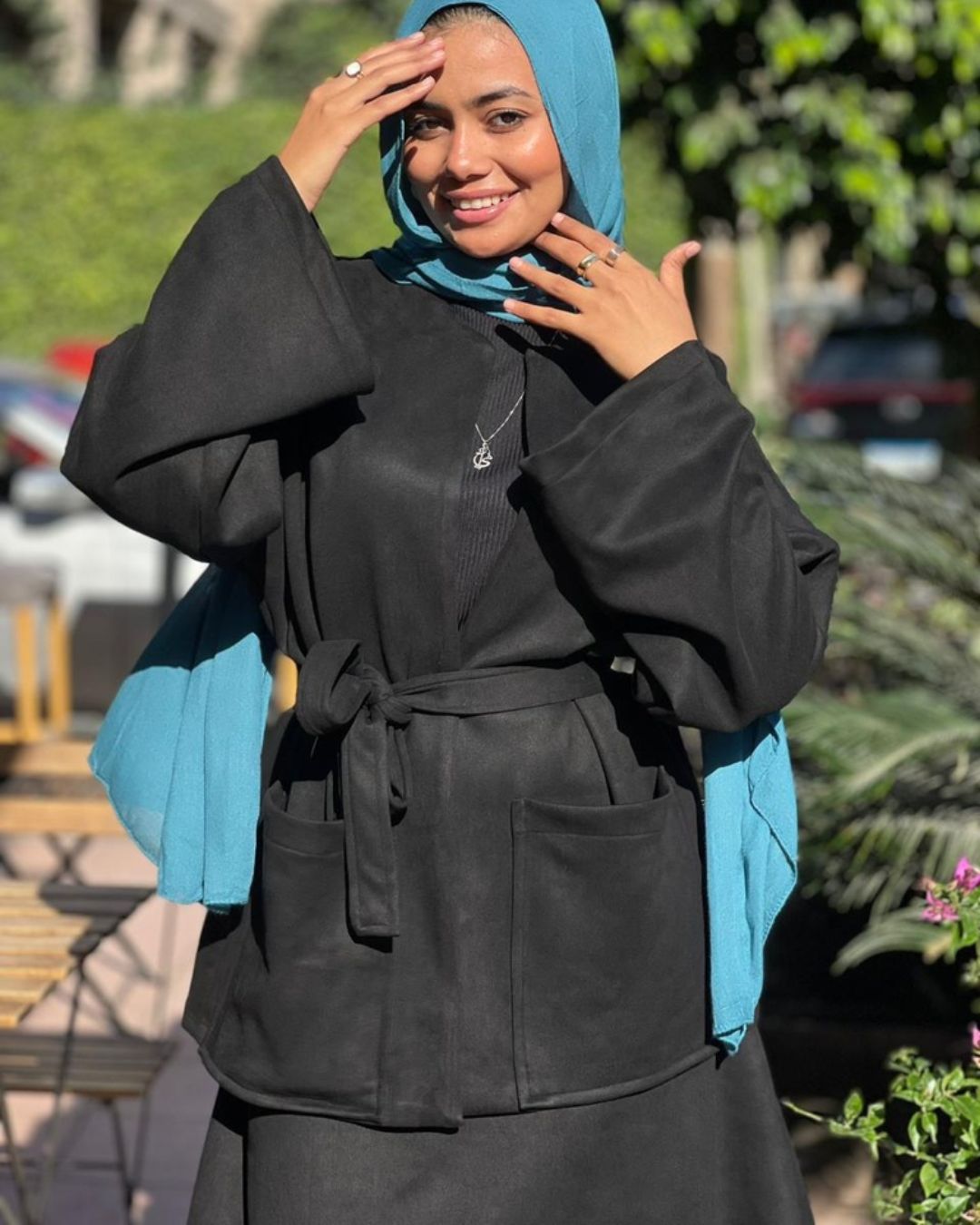 Malika Suede Jacket - Black