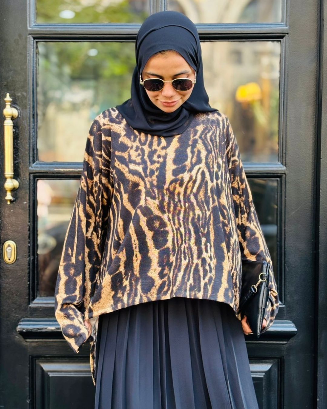 Leopard Knitted Blouse