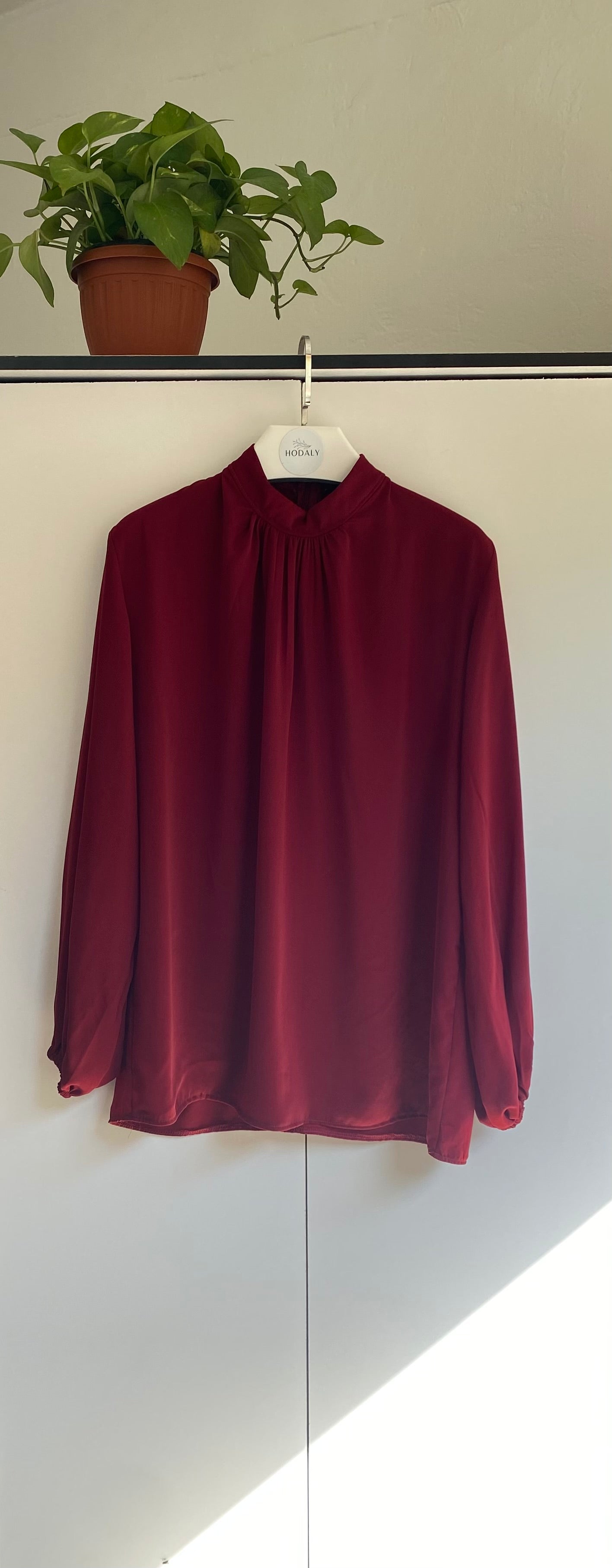 Amalia Blouse - Burgundy