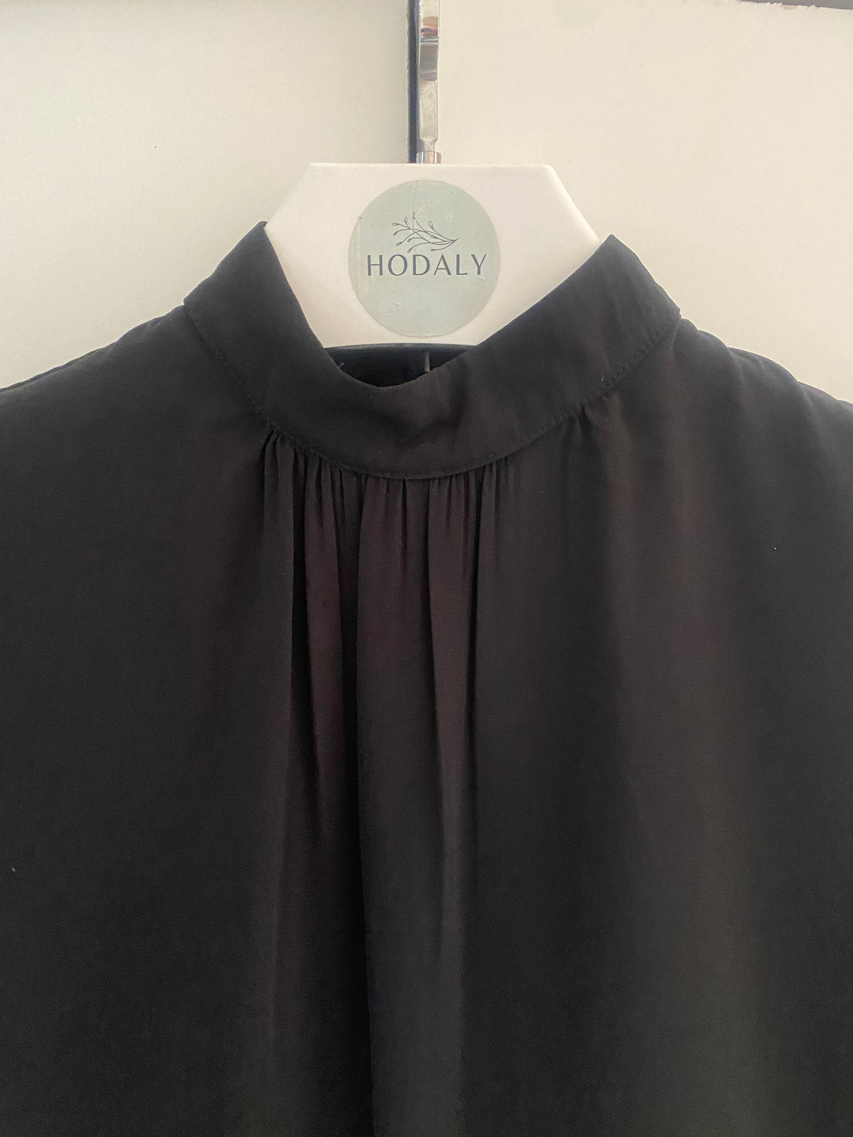 Buttone Blouse  - Black