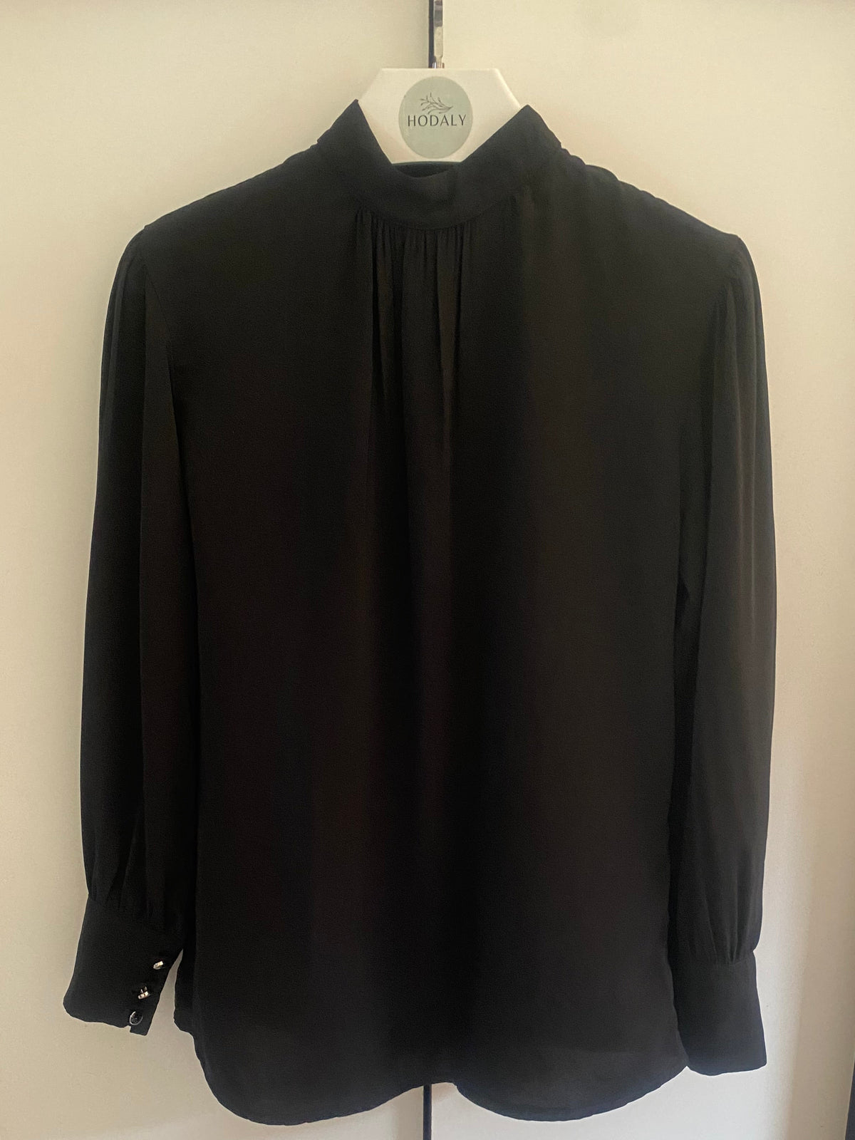 Buttone Blouse  - Black