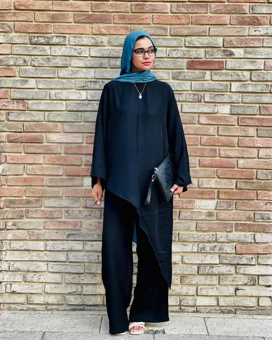 Afnan Linen Pants - Black
