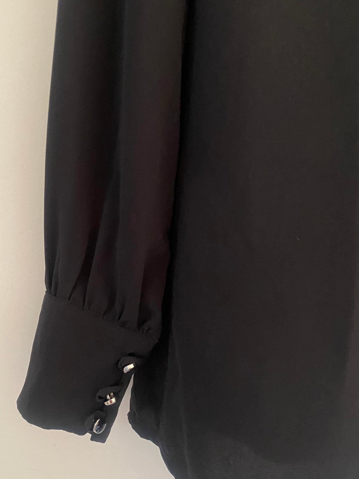 Buttone Blouse  - Black