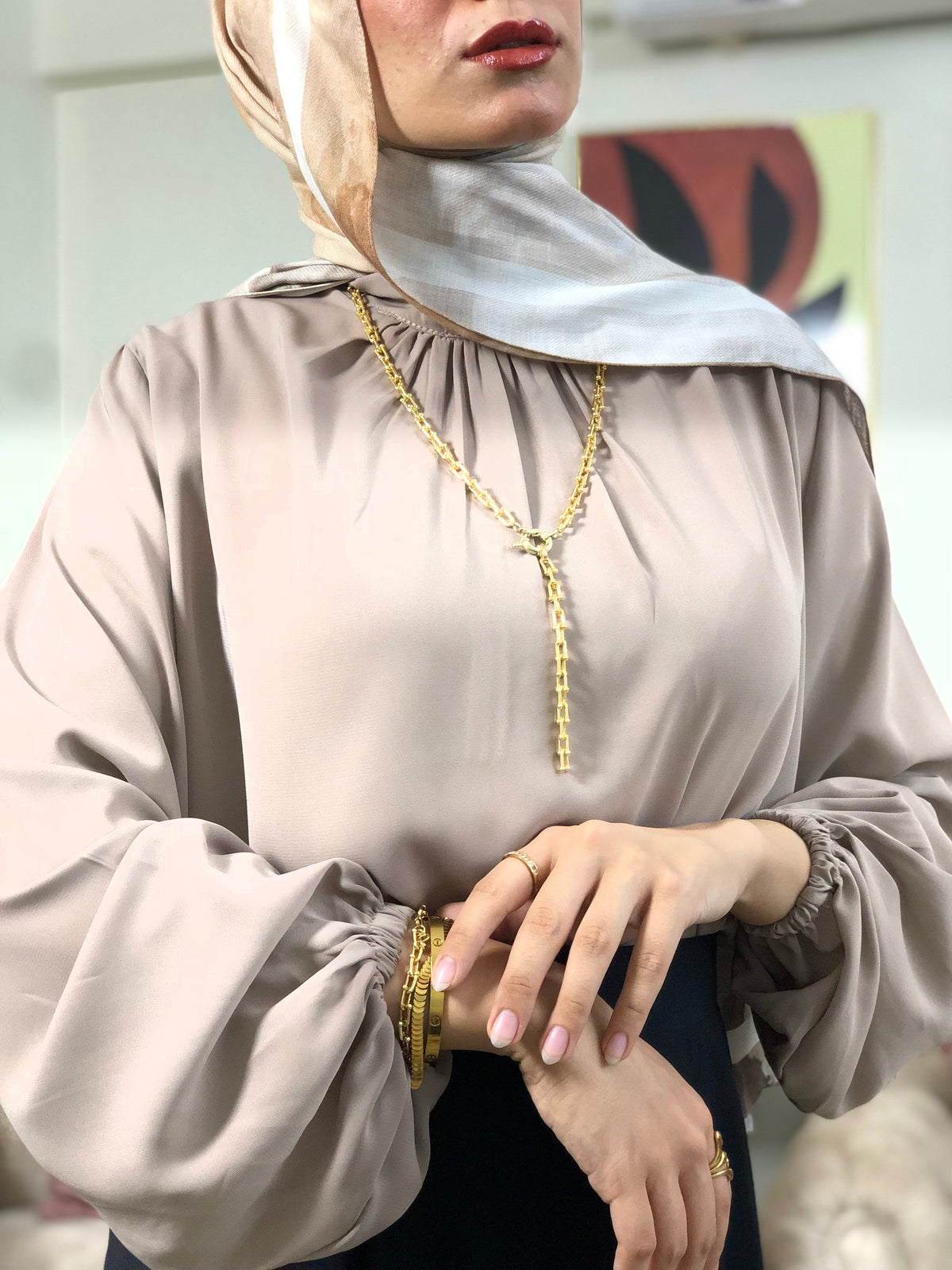 Amalia Blouse - Cafe