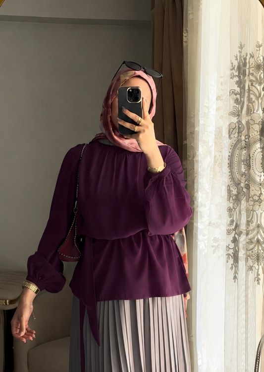 Amalia Blouse - Dark Purple