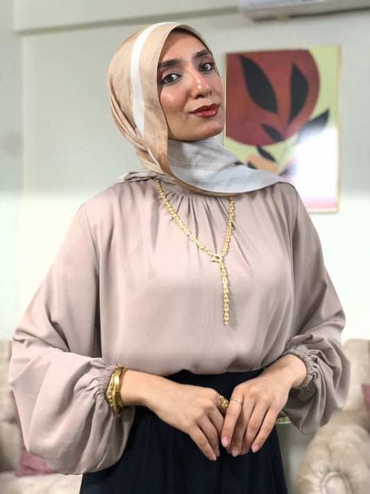 Amalia Blouse - Cafe