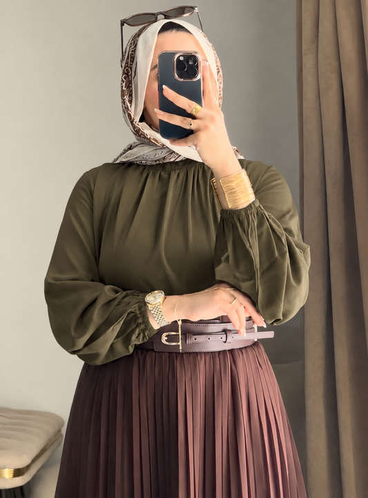 Amalia Blouse -Olive
