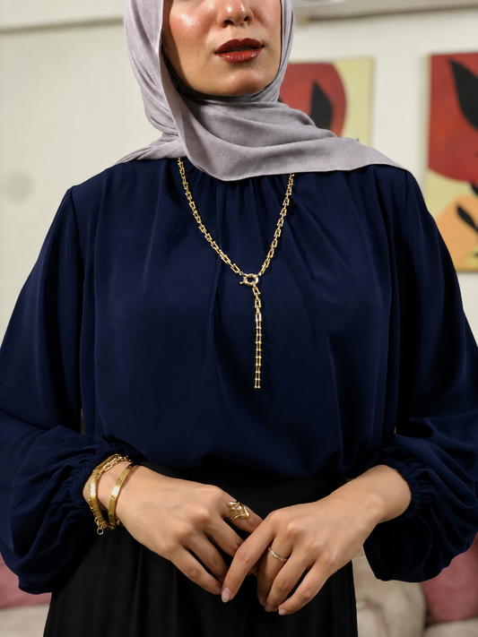 Amalia Blouse - Navy