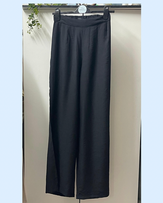 Afnan Linen Pants - Black