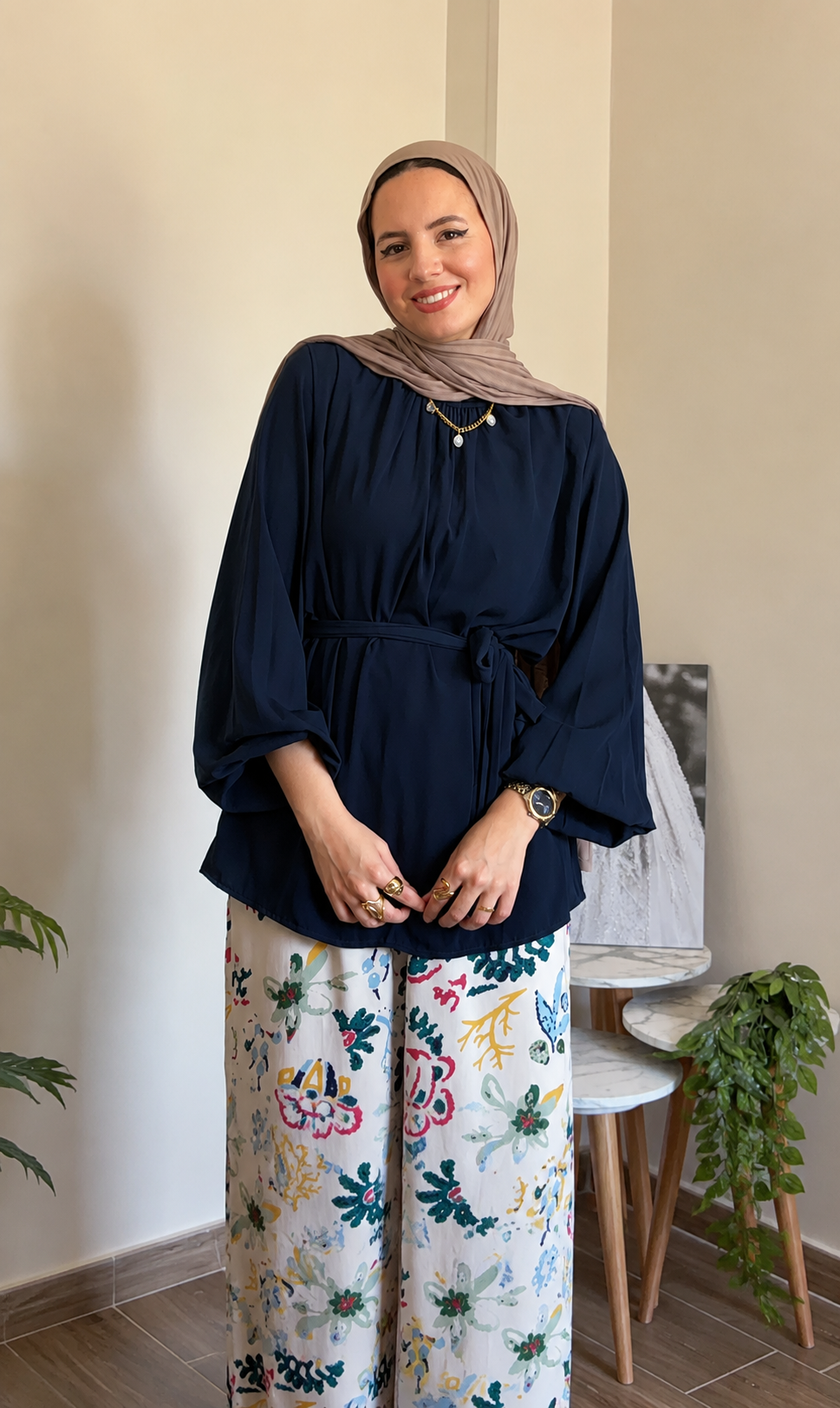 Amalia Blouse - Navy