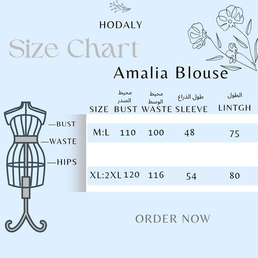 Amalia Blouse -Petroleum Blue