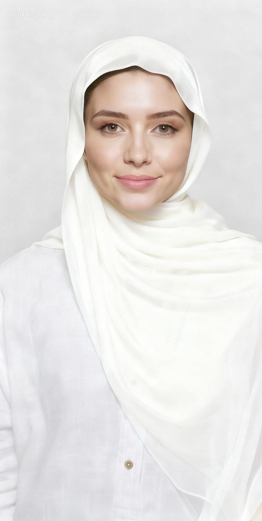 Chiffon Veil - OFF-White